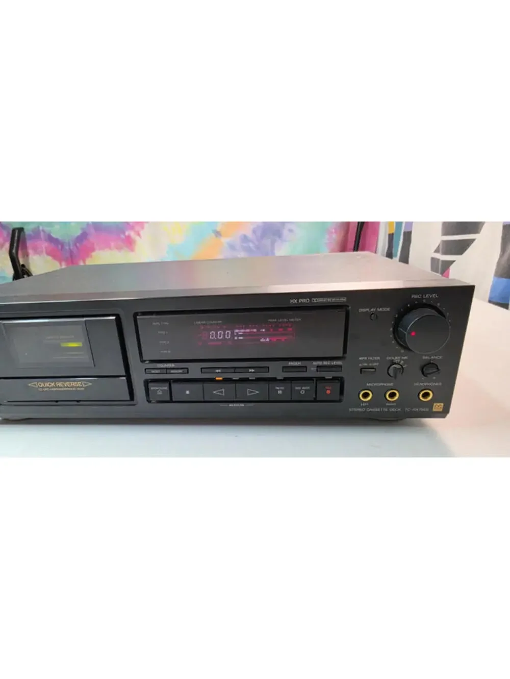 Sony TC-RX70ES Stereo Cassette Deck Dolby B-C NR HX Pro Turns On
